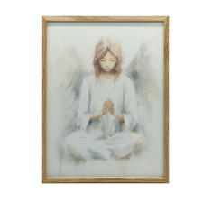 Delikatny Anioł, 70x100 cm, bez ramy, płótno premium na blejtramie grafika, keretezett kép