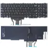 Dell Precision 7530, 15-7530, M3520, 3530, M7520, 7710, M7720 gyári billentyűzet (US kiosztás, háttérvilágítással, keret nélkül)