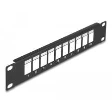 DELOCK 10 10 portos fekete Keystone Patch Panel egyéb hálózati eszköz