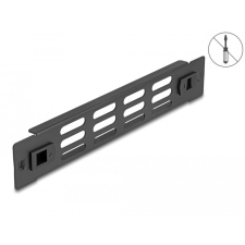  Delock 10 hálózati kabinet panel szellőző nyílásokkal eszköz nélkül beszerelhető 1U fekete egyéb hálózati eszköz