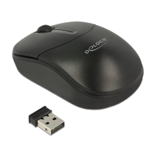 DELOCK 12494 Mini vezeték nélküli optikai egér fekete (12494) - Egér egér