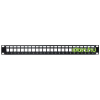 DELOCK 19" Keystone Patch Panel 24 Port with strain relief