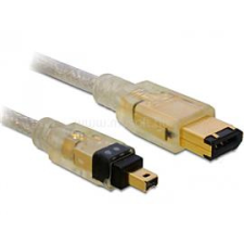 DELOCK 1 méteres FireWire összekötő kábel (6/4 tűs) (DL82576) kábel és adapter