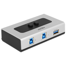DELOCK 2 portos manuális, kétirányú USB 3.0-kapcsoló kábel és adapter