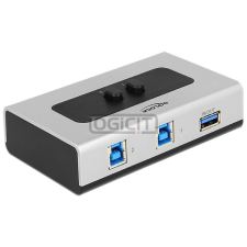 DELOCK 2 portos manuális, kétirányú USB 3.0-kapcsoló (87667) mobiltelefon kellék