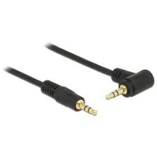 DELOCK 2m 3.5mm M/M audio kábel Fekete kábel és adapter