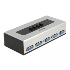 Delock 4 portos manuális, kétirányú VGA-kapcsoló kábel és adapter