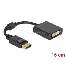DELOCK 61008 DisplayPort 1.1 apa - DVI anya passzív fekete adapter (DL61008) kábel és adapter