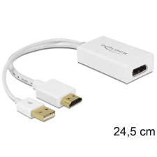 DELOCK 62496 HDMI-A male &gt; Displayport female + USB adapter kábel és adapter