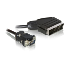 DELOCK 65028 SCART kimenet –- VGA bemenet 2 m kábel kábel és adapter