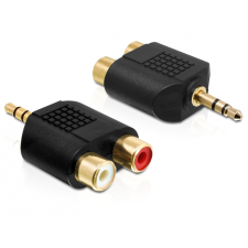 DELOCK 65365 sztereó jack 3.5 mm 3 pin apa &gt; 2 x RCA (Cinch) anya audio adapter kábel és adapter