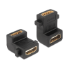 DELOCK - 65510 - HDMI A anya > anya adapter, csavarhellyel, 90°-ban elforgatott
