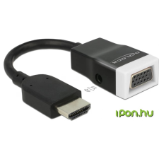 DELOCK 65587  HDMI-A dugó > VGA hüvely audióval adapter kábel és adapter