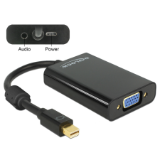 DELOCK - 65598 - Adapter mini Displayport 1.1-dugós csatlakozó > VGA+ Audió + Tápfeszültség kábel és adapter