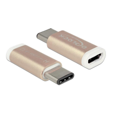 DELOCK 65677 USB Type-C (USB-C) 2.0-s adapter csatlakozódugóval > USB 2.0-s Micro-B (65677) mobiltelefon kellék