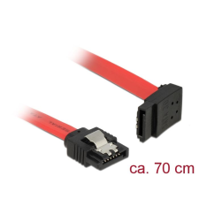 DELOCK 6 Gb/s sebességet biztosító SATA-kábel egyenes > felfelé néző SATA 0,7m (83975) (DE83975) kábel és adapter