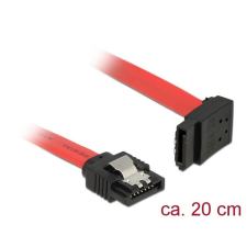 DELOCK 6 Gb/s sebességet biztosító SATA-kábel egyenes &gt; felfelé néző SATA 0,2m (83972) kábel és adapter