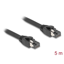 DELOCK 80236 S/FTP Cat8.1 RJ45 Patch kábel 5m - Fekete (80236) kábel és adapter