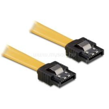 DELOCK 82464 SATA egyenes-egyenes fém sárga 10 cm összekötő kábel (DL82464) kábel és adapter