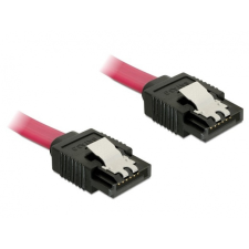 DELOCK 82674 Cable SATA 6 Gb/s straight/straight red 10cm kábel és adapter