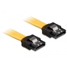 DELOCK 82808 Cable SATA 6 Gb/s straight/straight metal 20 cm kábel és adapter