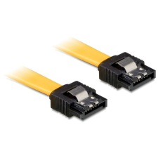 DELOCK 82809 kábel SATA 6 Gb/s fém rögzítővel egyenes / egyenes kábel 50 cm (82809) kábel és adapter