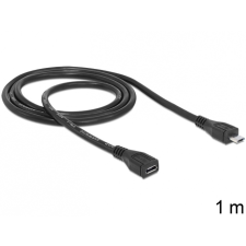 DELOCK 83248 USB micro-B apa &gt; micro-B anya hosszabbító kábel - 1m kábel és adapter