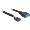 DELOCK 83281 USB 2.0 pin header female > USB 3.0 pin header male