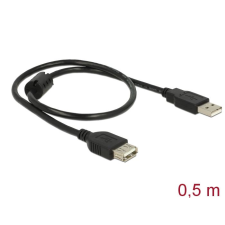 DELOCK 83401 USB2.0 hosszabító kábel 50cm (Delock 83401) kábel és adapter