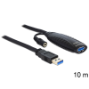DELOCK - 83415 - USB 3.0 aktív hosszabbító kábel, 10 m