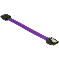 DELOCK 83688 SATA 3 F/F adatkábel 0.1m Premium lila kábel és adapter