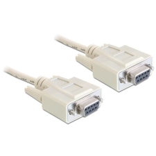 DELOCK 84169 serial Null modem 9 pin female / female kábel 3 m kábel és adapter