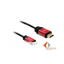 DELOCK 84338 A/C High Speed HDMI kábel 5m apa - apa kábel és adapter