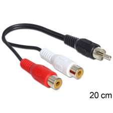 DELOCK 84493 RCA 2 x female > RCA 1 x male 0,2m kábel és adapter