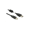 DELOCK 84896 USB 2.0 A USB 2.0 B kábel, 1,5 m, fekete