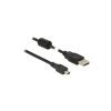 DELOCK 84912 USB 2.0 A USB 2.0 mini-B kábel, 1 m, fekete