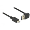 DELOCK 85184 EASY-USB A 2.0 ívelt felfelé / lefelé > USB 2.0 mini-B kábel, 0.5 m (85184)