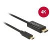 DELOCK 85260 USB-C - HDMI (apa - apa) kábel 3m - Fekete