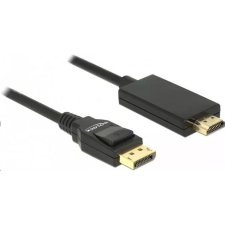 DELOCK 85316 Displayport 1.2 > HDMI kábel 4K passzív, 1m, fekete (85316) kábel és adapter