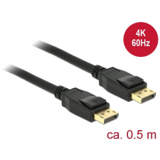 DELOCK 85506 - 0,5 m - DisplayPort - DisplayPort - Männlich - Männlich - Gold kábel és adapter