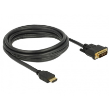 DELOCK 85655 HDMI - DVI 24+1 3m kétirányú kábel kábel és adapter