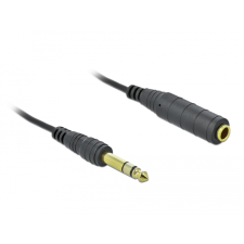 DELOCK 85938 6.35mm Jack apa - 6.35mm Jack anya Spirálkábel (2m) (85938) kábel és adapter
