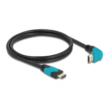 DELOCK 86991 90 fokos HDMI 2.1 - HDMI Kábel 1m - Fekete kábel és adapter