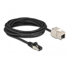 DELOCK 87030 5m Cat.6A RJ45 apa - Keystone modulos RJ45 anya kábel (DL87030) kábel és adapter