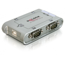 DELOCK 87414 USB 2.0 - 4* serial adapter kábel és adapter