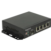 DELOCK 87704 Gigabit Ethernet-kapcsoló 4 port + 1 SFP
