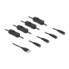 DELOCK A-típusú USB apa 4 db. DC 5,5 x 2,1 mm anya csatlakozójú, 1 méter hosszú kábel