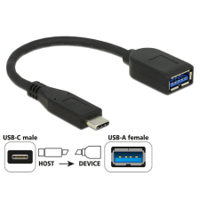 DELOCK adapter 10 Gbps (USB 3.1 Gen 2) USB Type-C apa &gt; USB Type-A anya koaxiális fekete Prémium kábel és adapter