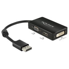 DELOCK - Adapter Displayport 1.1 male > VGA / HDMI / DVI female Passive black - 62656 kábel és adapter
