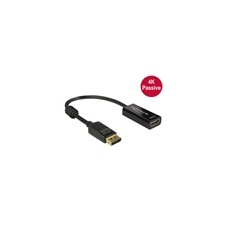 DELOCK adapter DisplayPort 1.2 (M) - HDMI (F) (4K, passzív, fekete) audió/videó kellék, kábel és adapter